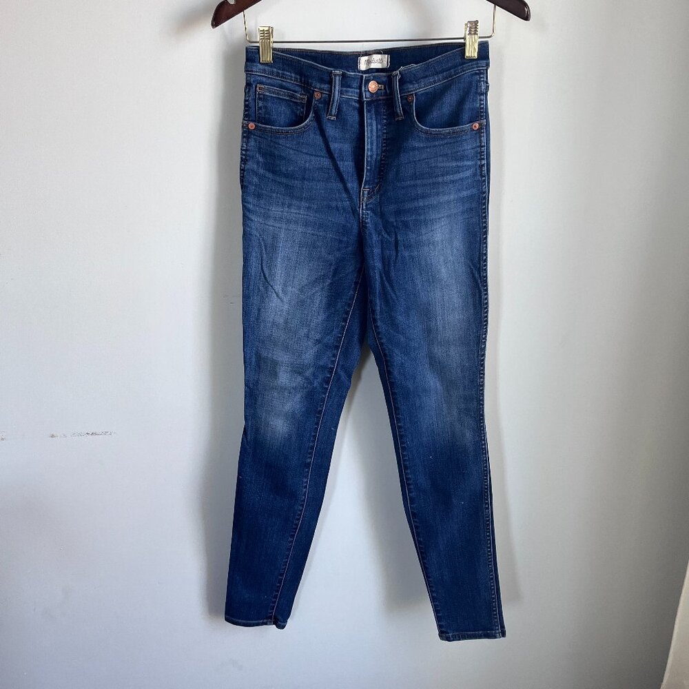 MADEWELL TALL 10" High-Rise Skinny Jeans in Danny Wash Size 28T